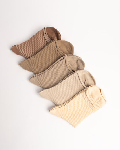 Women’s Classic Ribbed Cotton Socks – Soft Everyday Crew Socks