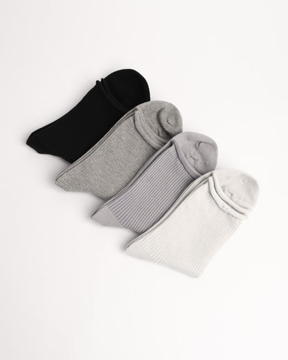 Women’s Classic Ribbed Cotton Socks – Soft Everyday Crew Socks