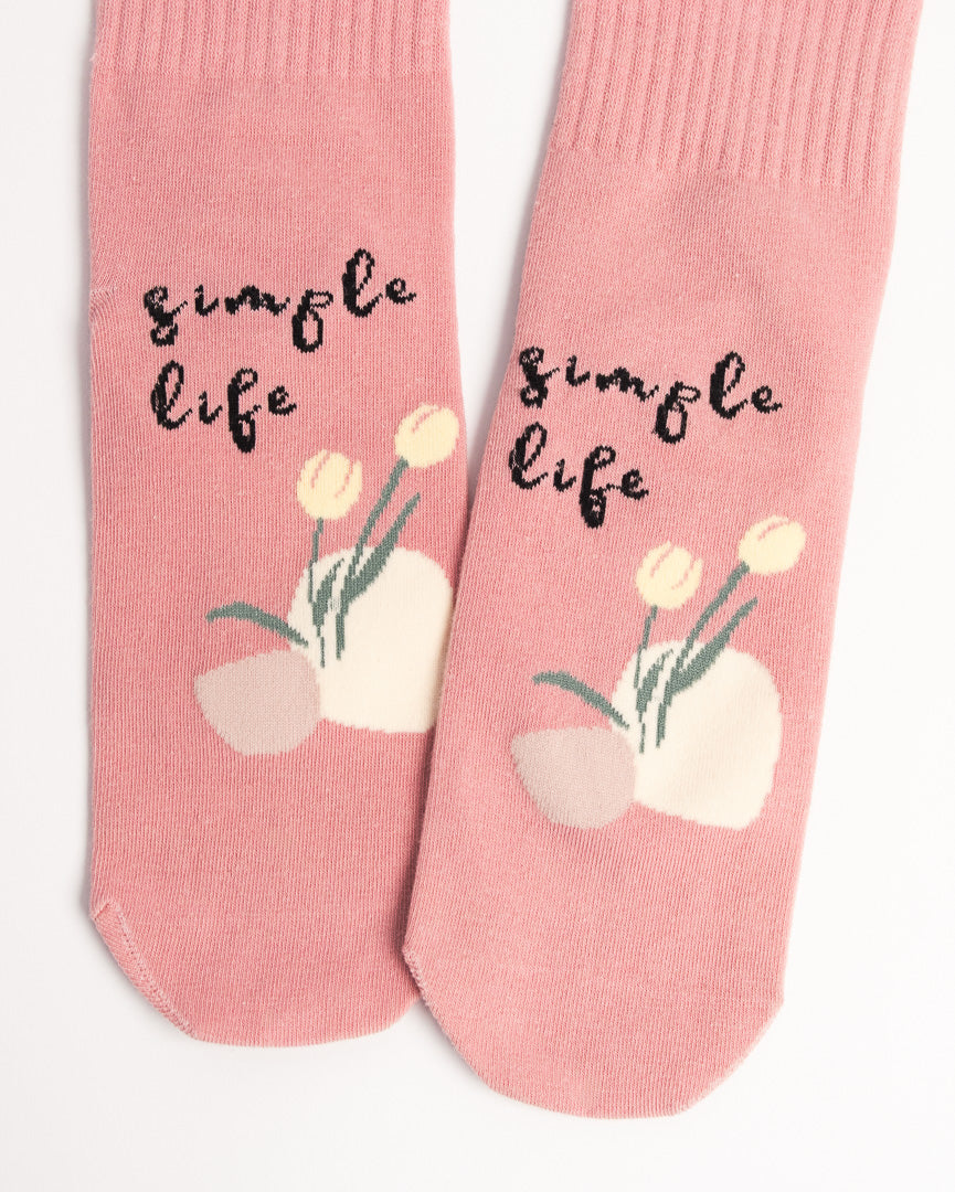 Women’s Cute Graphic Cotton Socks – Casual Everyday Crew Socks