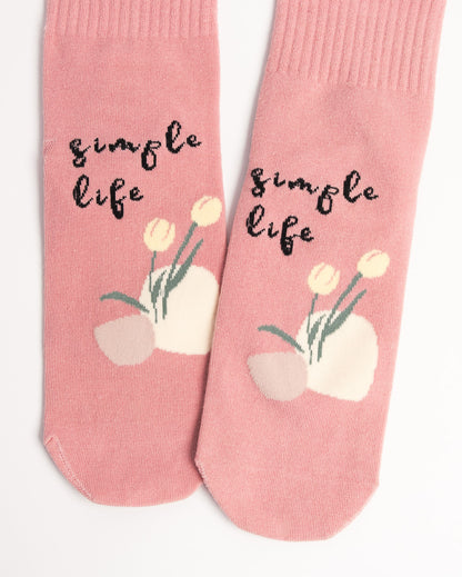 Women’s Cute Graphic Cotton Socks – Casual Everyday Crew Socks