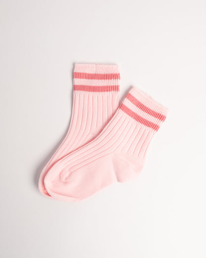 Kids Classic Stripe Combed Cotton Crew Socks – Soft Everyday Socks