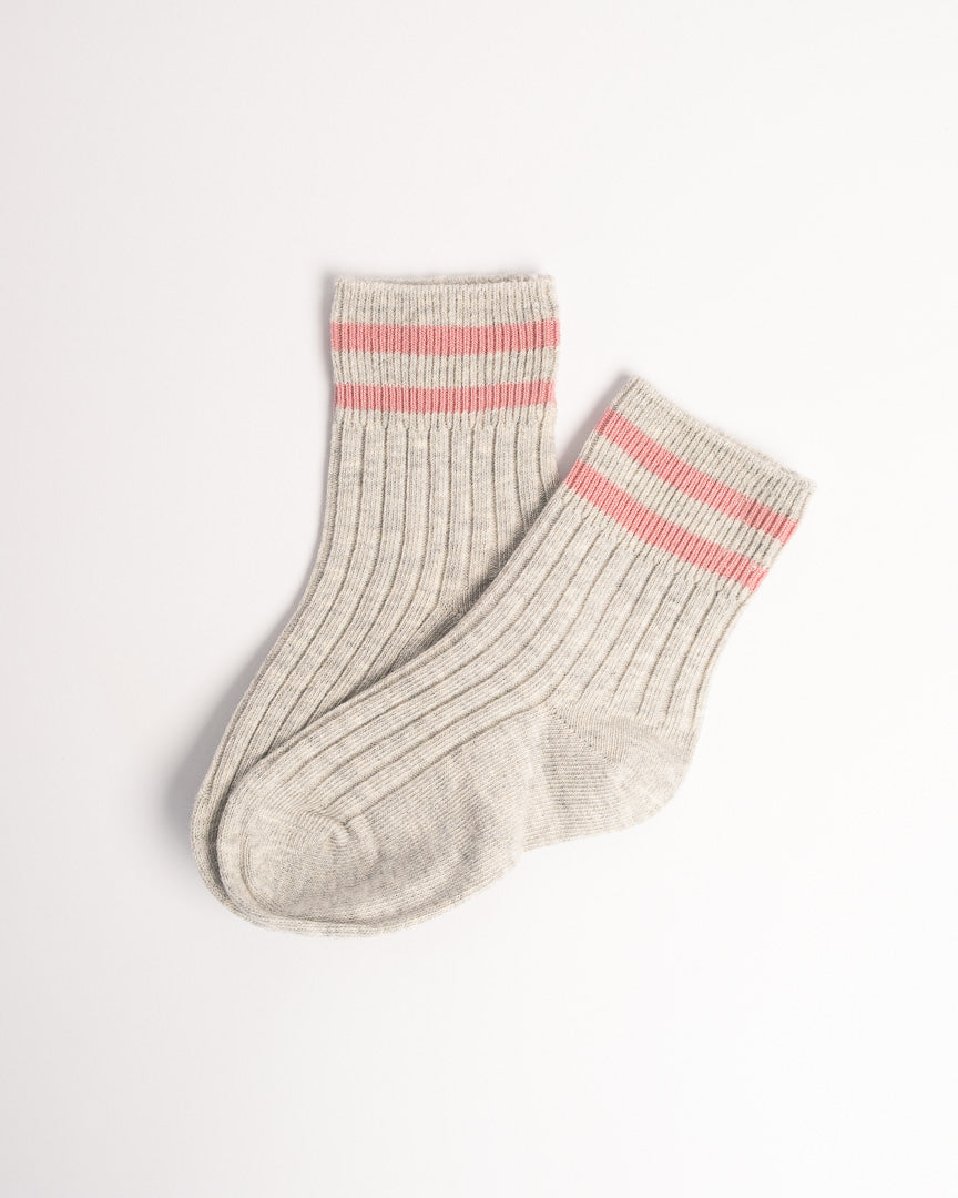 Kids Classic Stripe Combed Cotton Crew Socks – Soft Everyday Socks