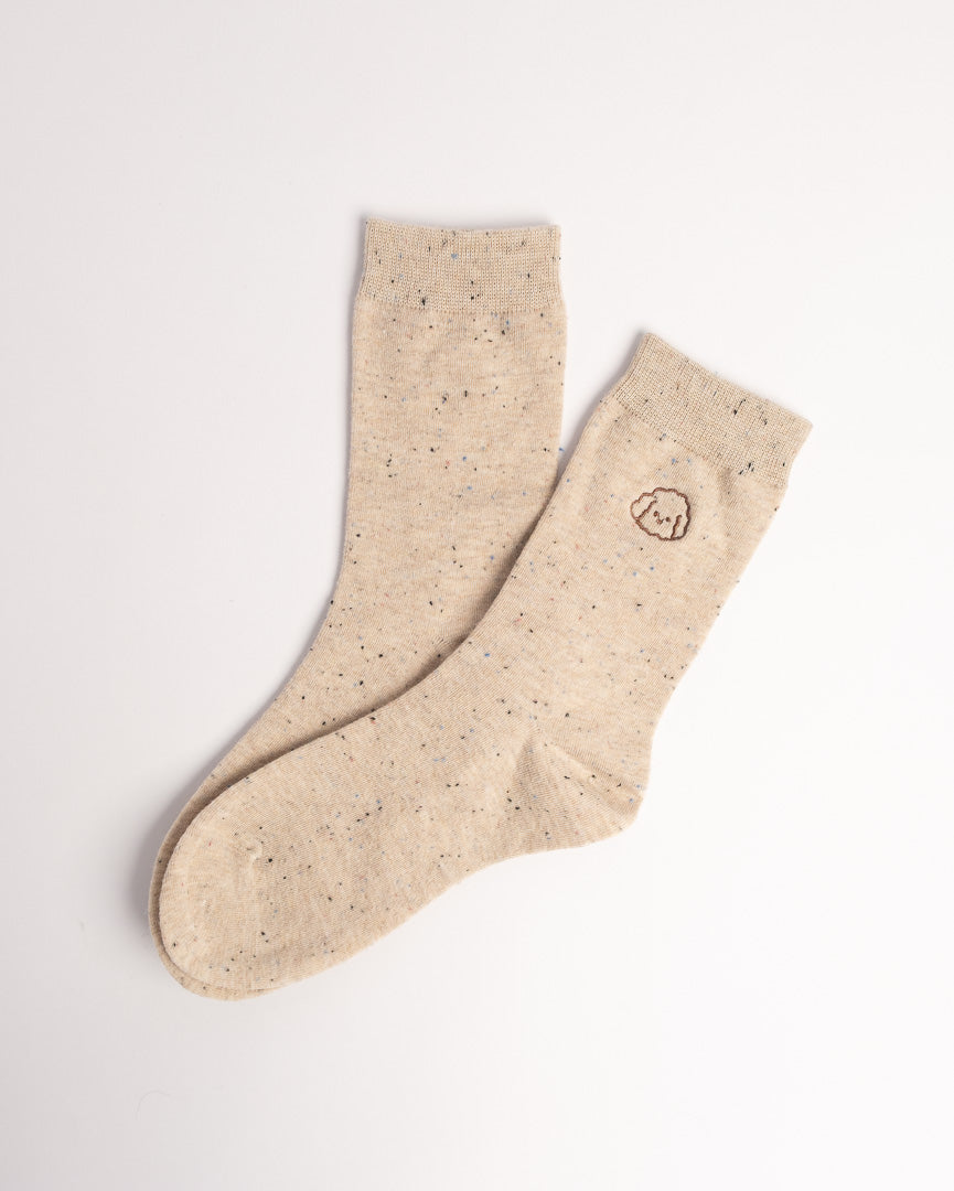 Women's Puppy Embroidery Cotton Crew Socks – Soft Everyday Socks