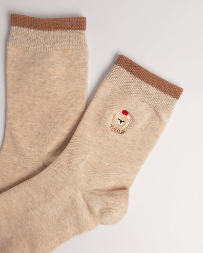 Women's Cute Puppy Cotton Crew Socks – Soft Everyday Socks