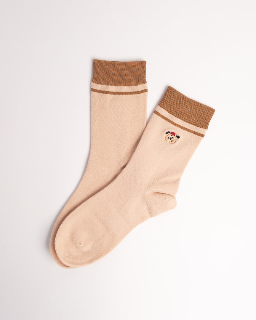 Women's Cute Puppy Cotton Crew Socks – Soft Everyday Socks
