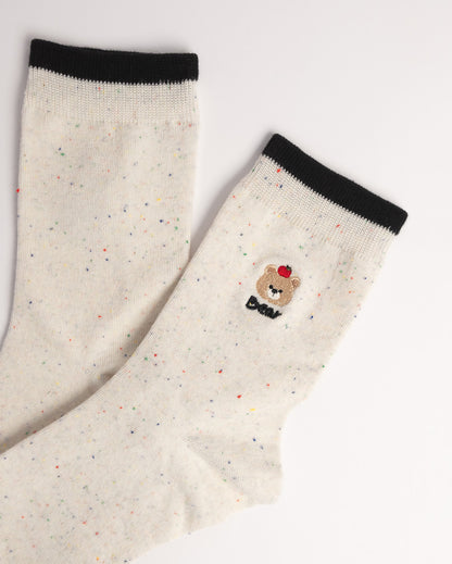 Women's Cute Puppy Cotton Crew Socks – Soft Everyday Socks