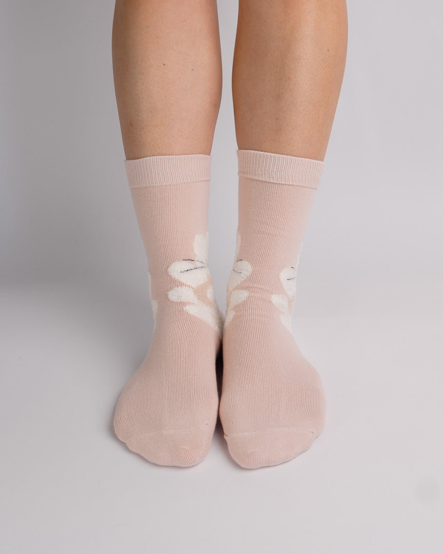 Cute Bunny Cotton Crew Socks – Pink