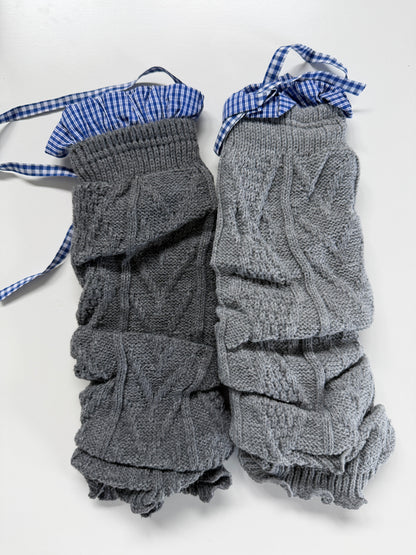 Knit Leg Warmers – Soft Cable Knit Cotton Wool Blend Winter Leg Warmers