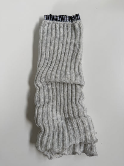 Soft Rib Knit Leg Warmers – Cotton Wool Blend Ruffle Trim Winter Essentials