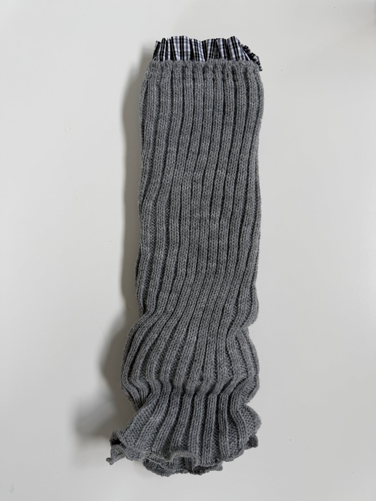 Soft Rib Knit Leg Warmers – Cotton Wool Blend Ruffle Trim Winter Essentials